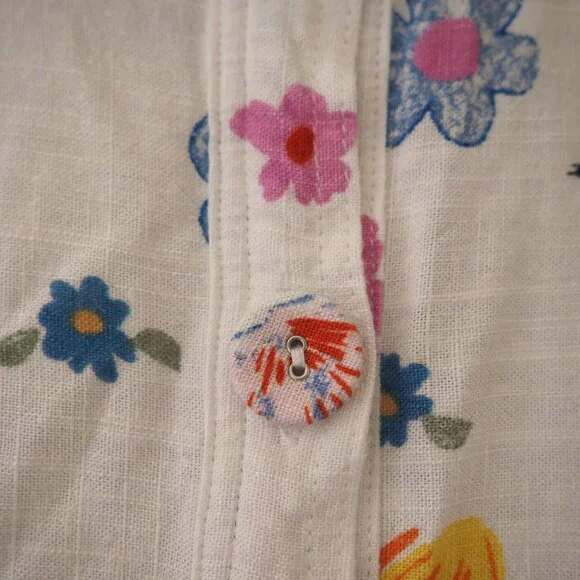 Label of Love Portafino Playsuit Short Sleeve Floral Romper sz L - Picture 10 of 13